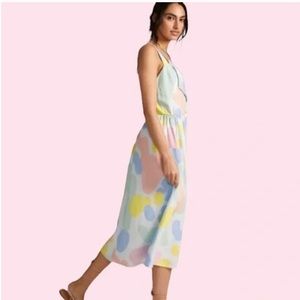 French brand Bobo Choses for Anthropologie pastel sundress pockets size M EUC